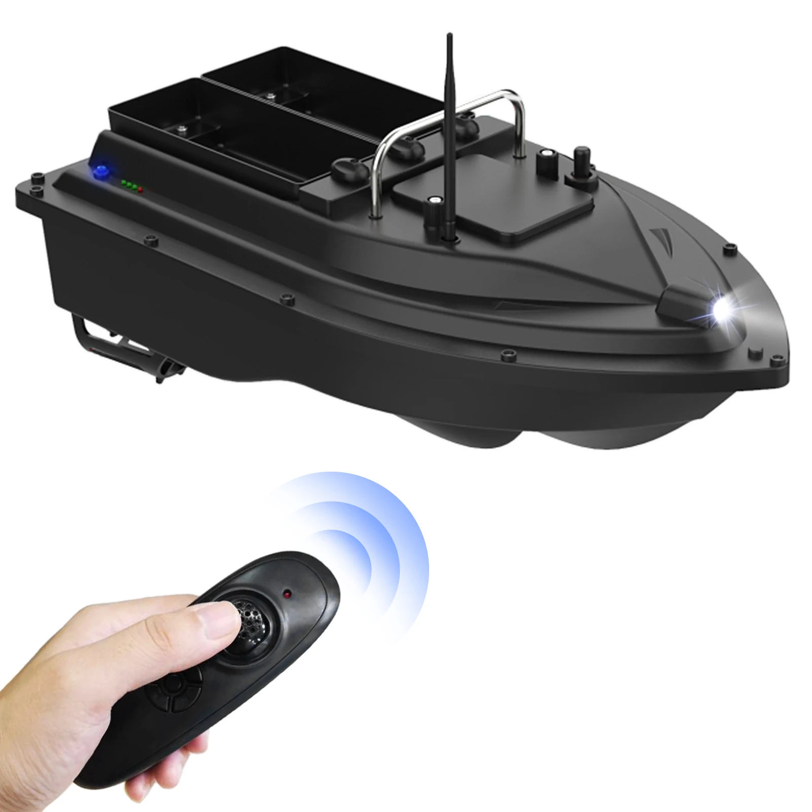 Chic HOSHI D16C Remote Control Fishing Bait Boat Smart RC Fishing Boat 500m Remote Range Double motor 2KG Loading Bait Boat Toy