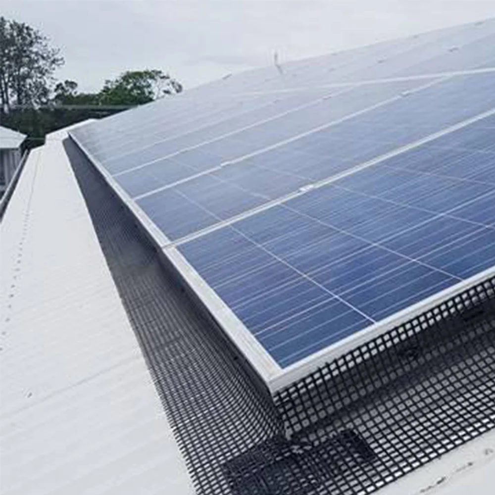 6' high Black PVC Coated Solar Panel Wire Mesh Guard Fence