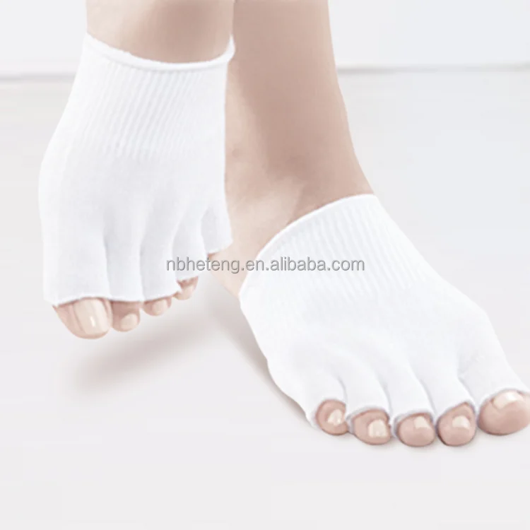 Skin care silicone moisturizing plant essential oil gel socks open toe socks