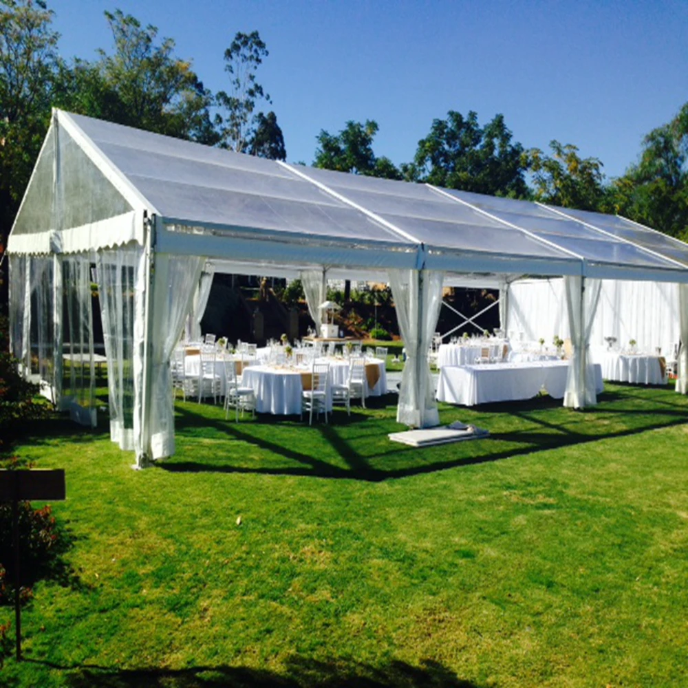 Transparent Marquee Tent (6x21m)1000 People Marquee Clear Roof Outdoor Transparent Wedding Tent For Luxury Wedding Party Event