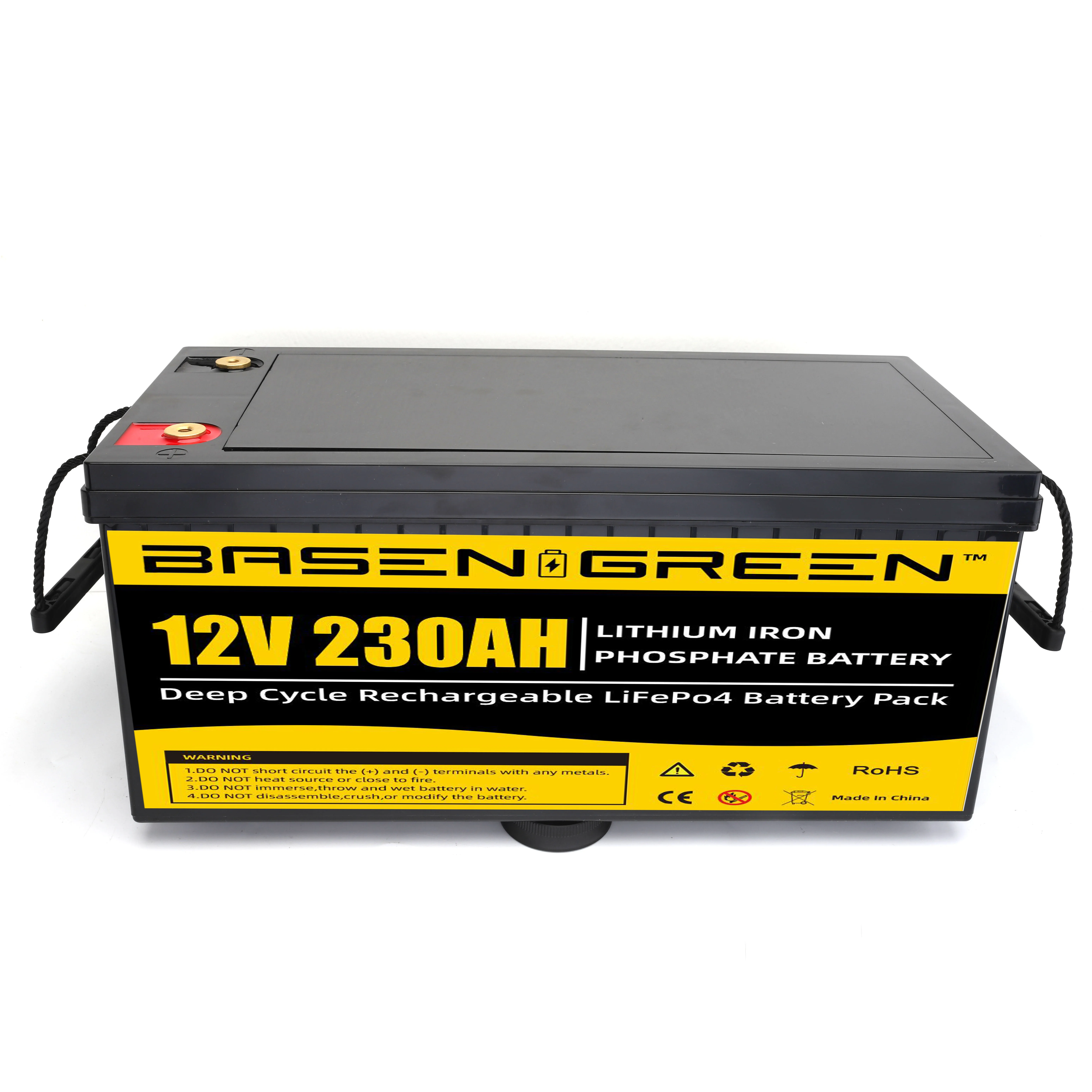 Basen 5000 cycle 4S1P Prismatic  12V  200AH 230AH 280AH 300AH BMS LiFePo4  lithium battery pack for solar system