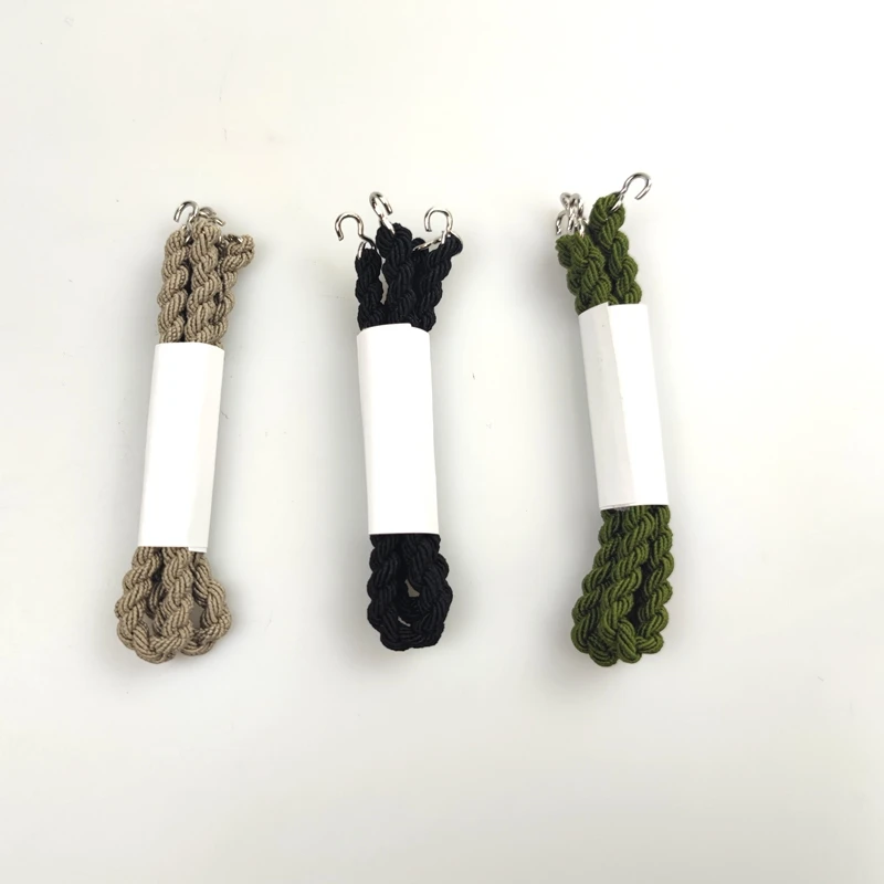 Hand-Made Black/Green Trouser Twisted Rope,  Boot Bands in Stock