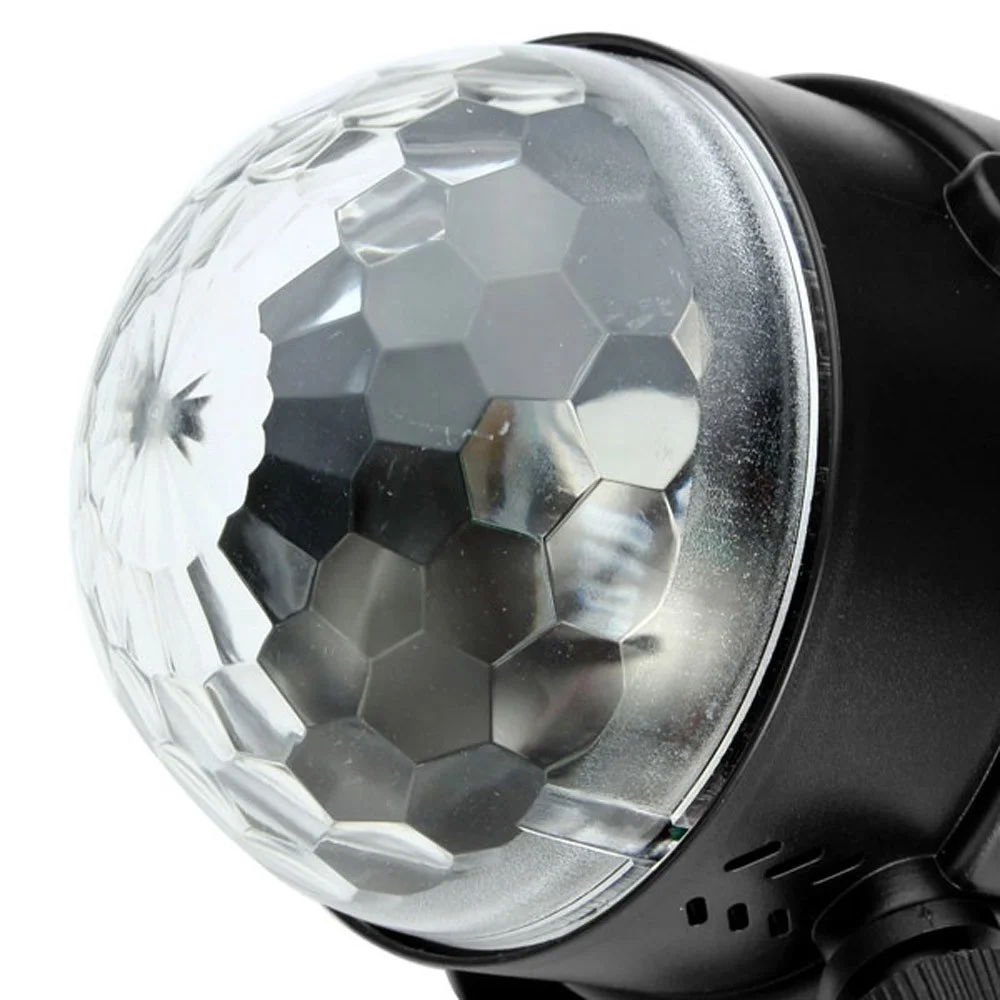 
Hot Sales led sphere magic ball light Mini RGB Sound Activated Disco Club DJ Crystal Magic Ball Stage Light with Remote Control 