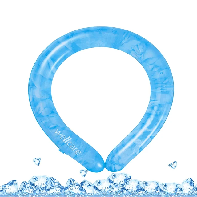 Neck Cooling Tube Wearable Cooling Neck Wraps for Summer Heat I Hands Free Cold Pack Reusable Neck Cooler