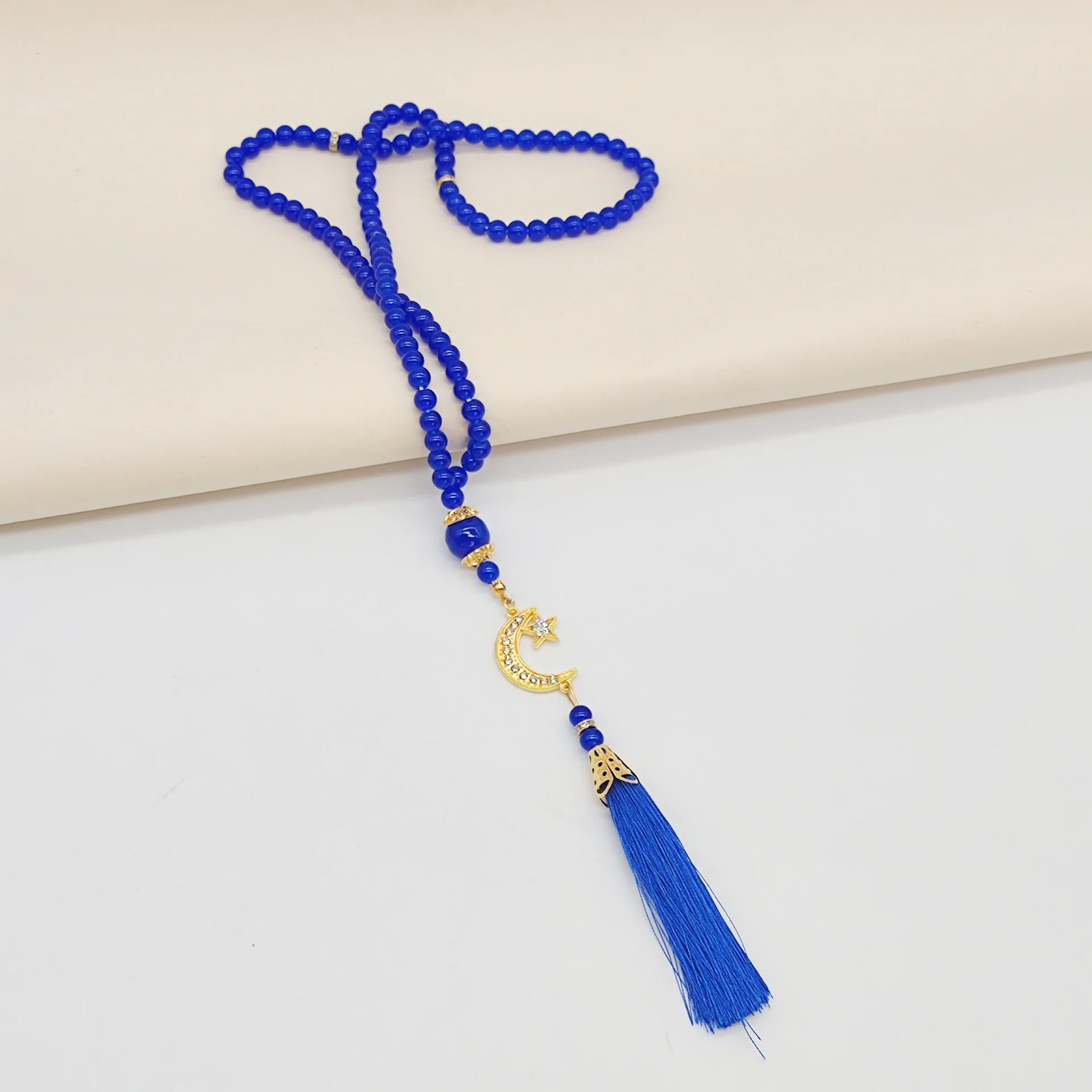 99pcs 6mm Paint glass Beads exquisite Islamic  Muslim Pendant Religious Arabic tasbih tassels bracelet