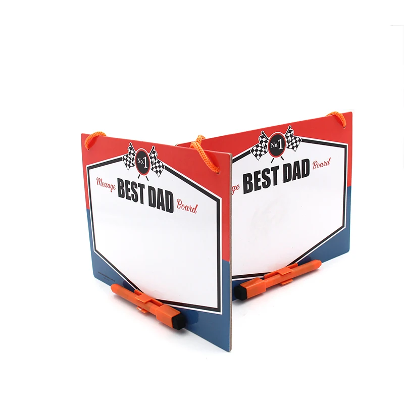 Custom kids fridge magnet whiteboard magnetic writing board for gifts/ hanging cardboard whiteboard