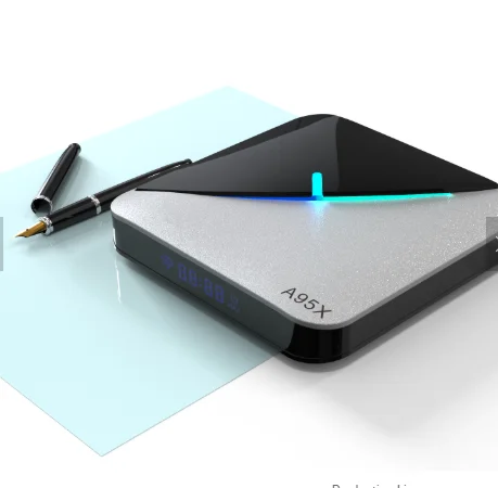 Beautiful design RGB Light tv box Amlogic S905X3 Android 9.0 A95X F3 Air 2gb 4gb ram smart media player High Quality set top box