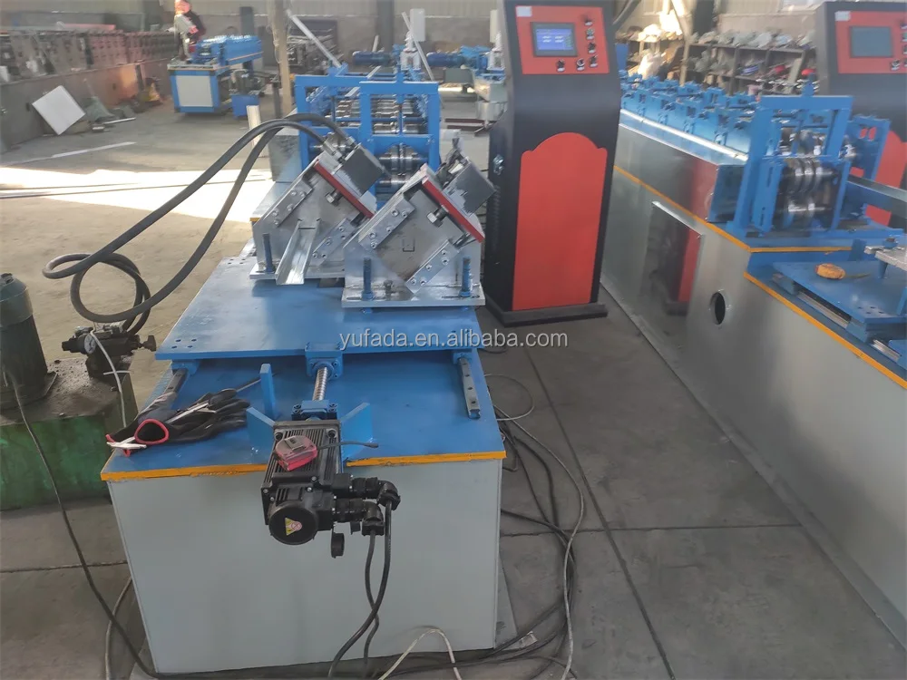 Customized C U-shaped steel automatic bolt track hydraulic cutting light steel keel bending machine