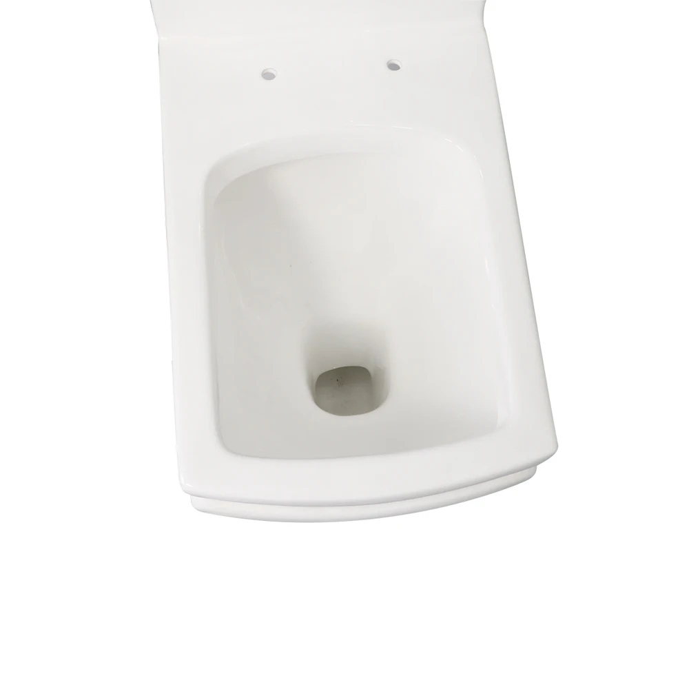 Classic Square Toilet White Color Sanitary Ware Bathroom Ceramic Floor Mounted One Piece Wc Toilet Set
