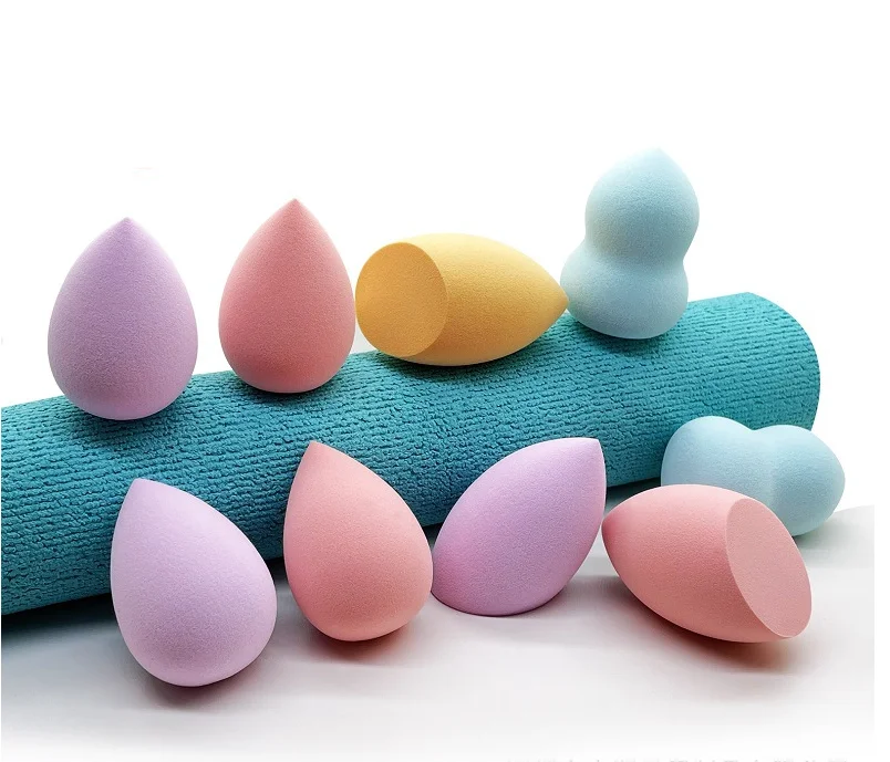 Wholesale high quality non-latex sponge cosmetic oval cut makeup sponge powder puff