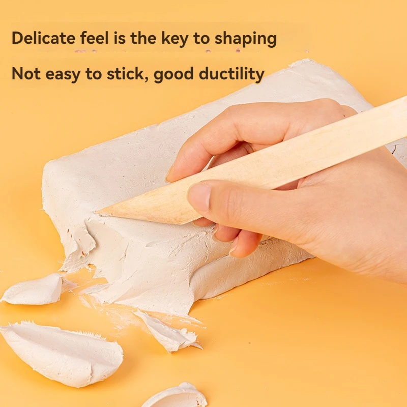 Deli YC125-A white No baking required Stone plastic clay Diy material package Clay sculpture clay tool set 24pcs per carton set