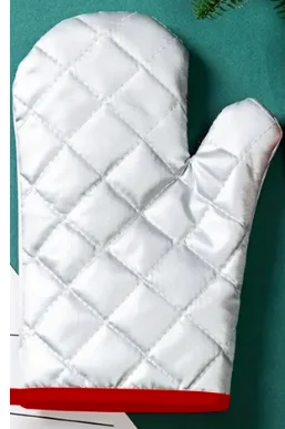 custom pattern superior quality  long cotton oven mitts and heat proof mat sets oven mittens