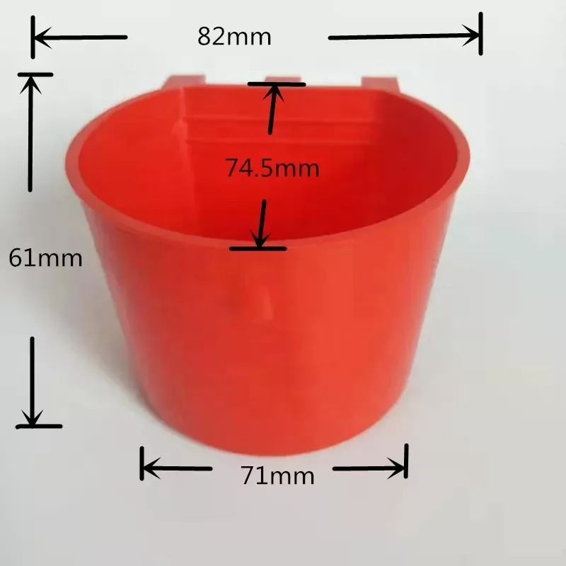 Chicken Feeder Cups for Cage Hanging Bird Waterer Pigeon Rabbit Water Food Bowl LMB-11