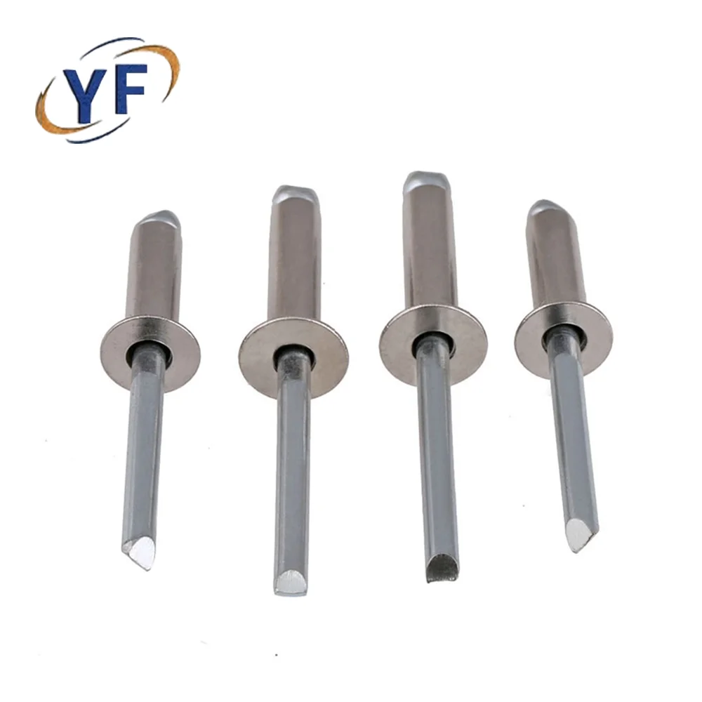 Open round head blind rivets Large brim of stainless steel aluminum blind rivet for automobile