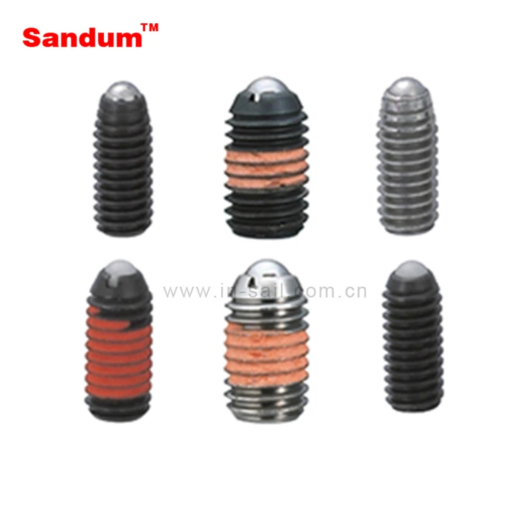 Slotted Flange Head Spring Plunger Roller Ball Slot Plunger Stainless Steel Spring Loaded Ball Plunger