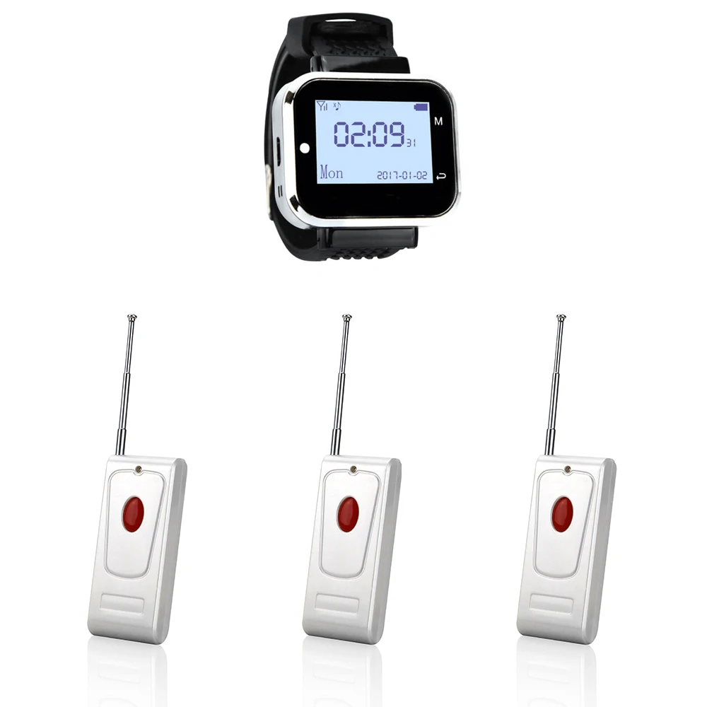 CATEL Hospital caller buzzer wireless calling system watch pagers for restaurant,cafe with CE and long distance