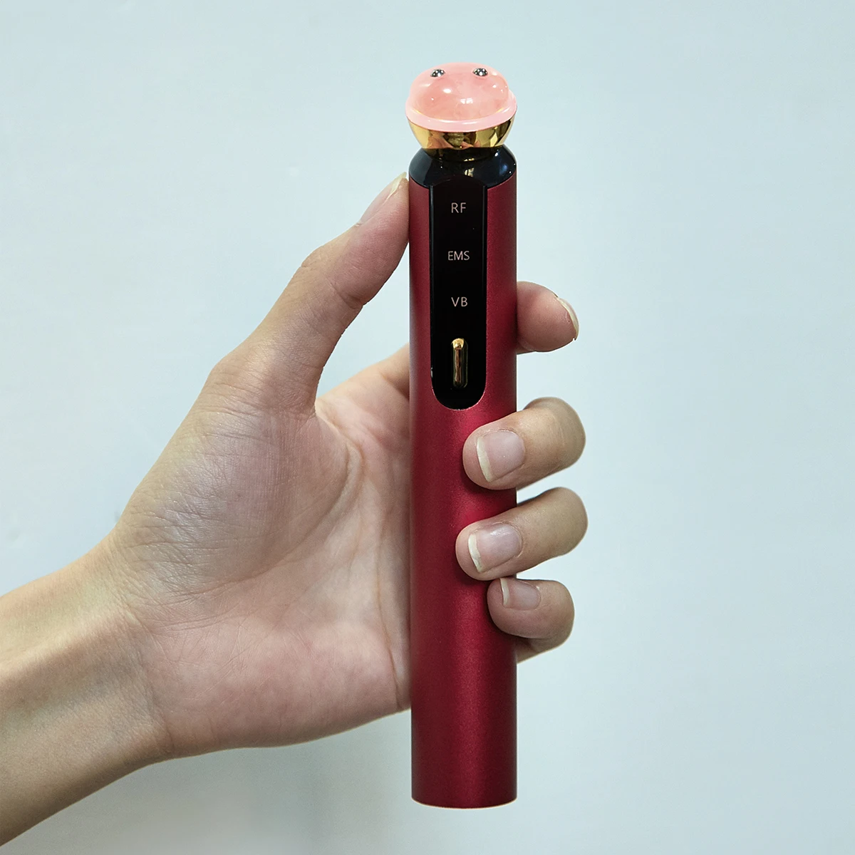 Hot Compress Heating Vibration Anti-aging Stick Red Light Therapy Microcurrent Eye Device