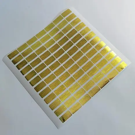 High Security Tamper Evident Seal Warranty Void Original Genuine Authentic Hologram Labels/Stickers Gold for Stuff Marking