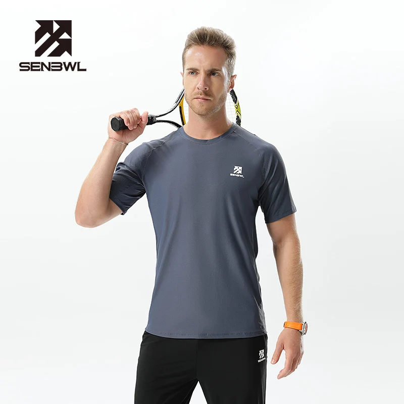 Wholesale Round-Neck Breathable Quick Dry T Shirt Dry Fit Custom Gym Men Tshirts Mens Sport T-shirt