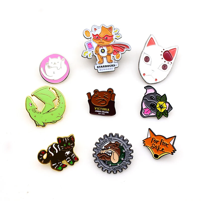 OEM ODM No Minimum Bulk Wholesale Manufacturers Design Cartoon Anime Soft Hard Metal Crafts Lapel Pins Custom Badges Enamel Pins