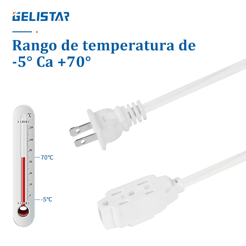 Power Cable 2 Pin American Polarized 12-20AWG Extension Cord Power