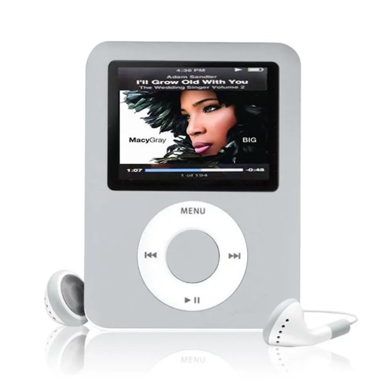 1.8 inch mp3 player 8GB Music playing with fm radio video player E-book player MP3 with built-in memory.