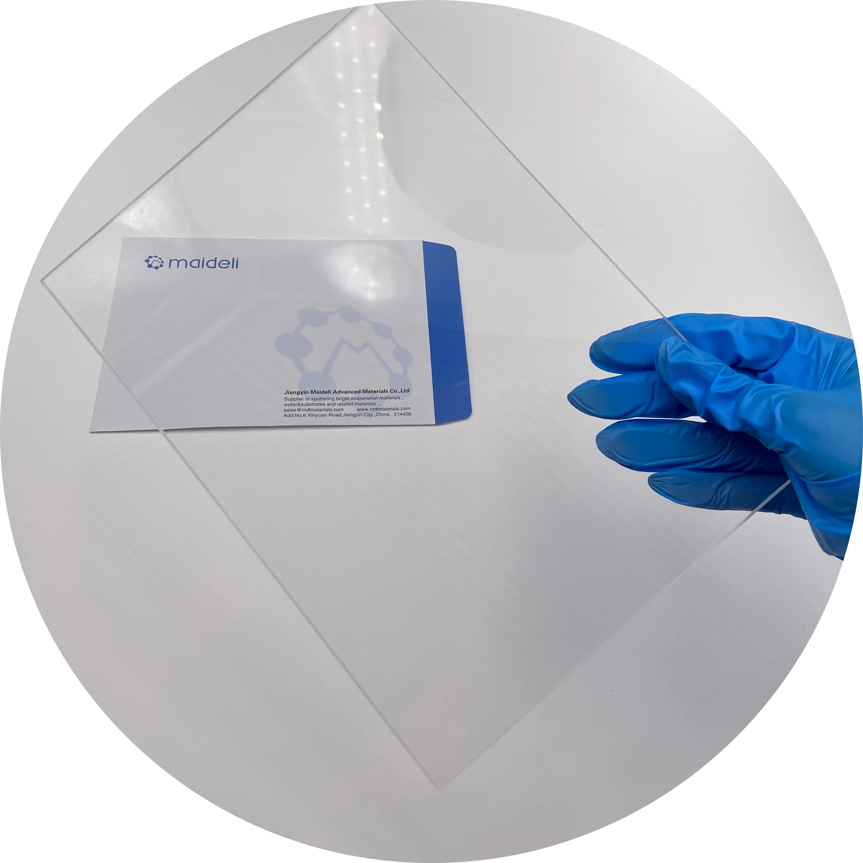 Transparent high temperature Quartz Disc Plate Double Side Polished