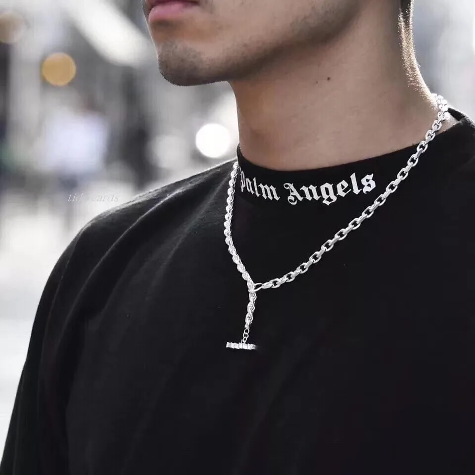 Men Women PA Streetwear Hip Hop Sanskrit Printing Phantom Letters Black Drop Shoulder Summer Youth Fashion Trend Tops T-shirt