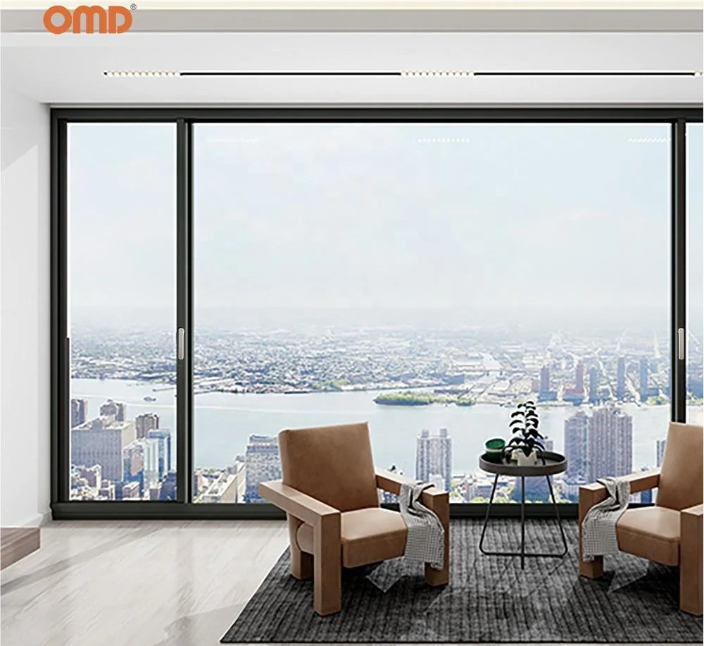 CE Standard Aluminium Tilt&Turn Inward Opening Casement Windows Windproof House Big Glass Picture Windows Customized