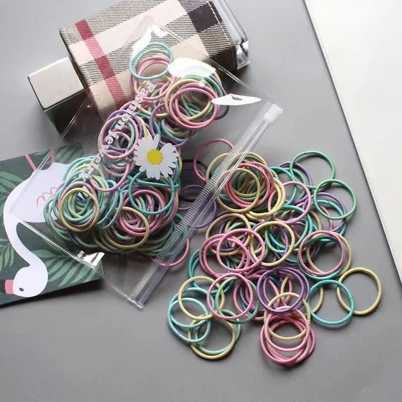 No hair injury girl head rope Korean baby hair ring tied hair rubber band accessories