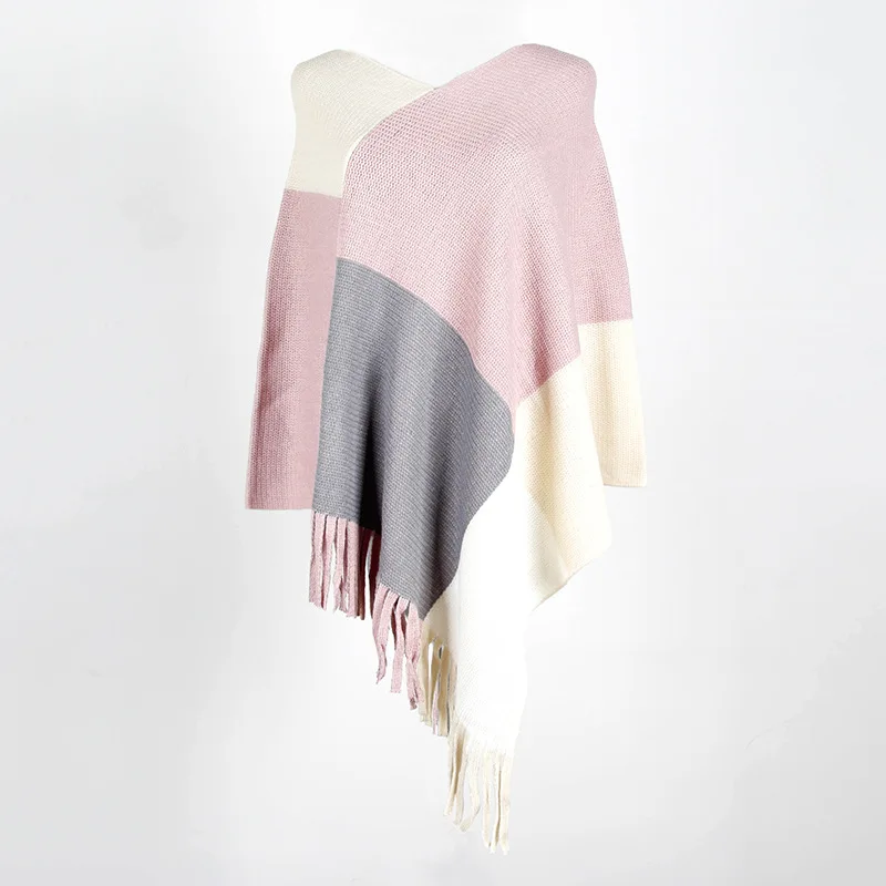 Новинка Осень-зима 2022, женское удобное и мягкое трикотажное пальто с бахромой, шали