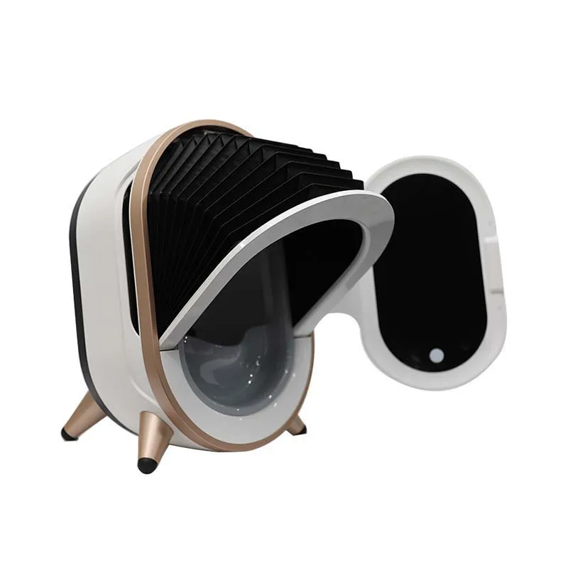 Trending 2023 face scanner magic mirror detect moisture skin analysis facial test auto smart hair test skin analyzer machine