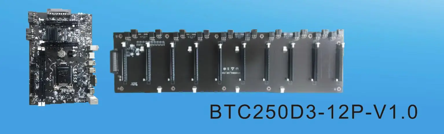 12gpu бортовой процессор 70 мм материнская плата слот пространство DDR3
