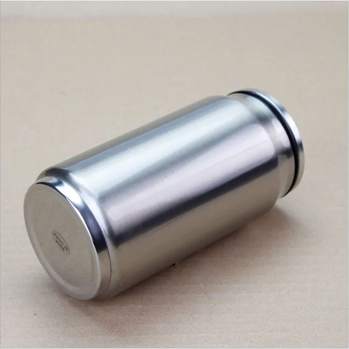 12oz 17oz Cola Can Water Bottle Soda Can Travel Bottle Double Wall Stainless Steel Insulated Drinking Water Cup with Straw