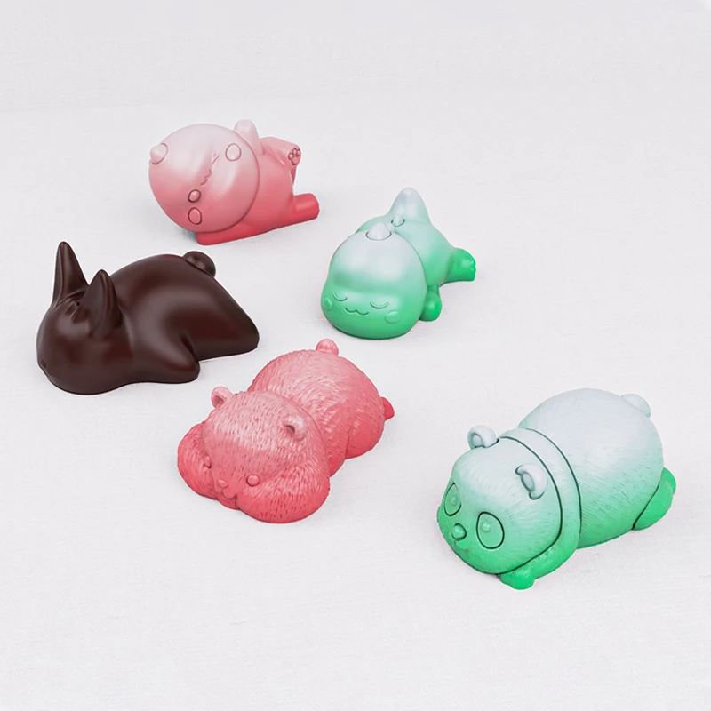 Food Grade Silicone  Cat Rabbit Bouncy Pudding  Silicone Mold for Milk Yelly Cake Making