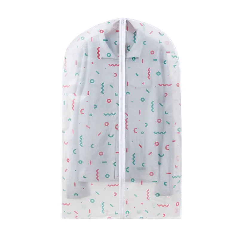 2021 wholesale high-end simple atmosphere white non woven garment zip long garment bag