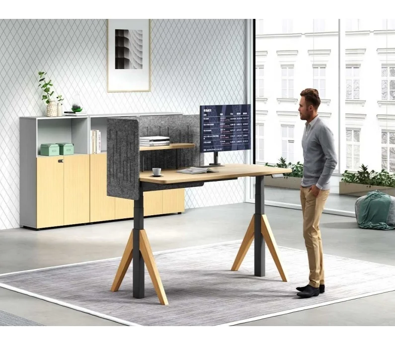 2024 manager table modular office furniture adjustable table legs computer table adjustable sit stand adjustable desk