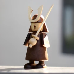 new product solid wood Soldier kids toy warrior ornament walnut wood crafts for home decoration