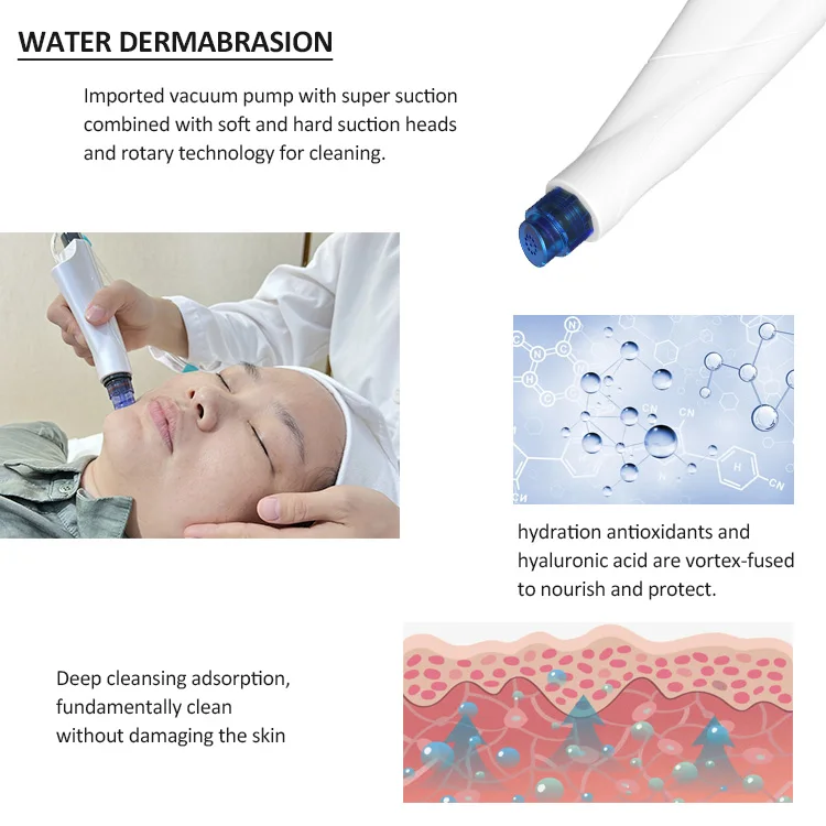 High Quality 8 In1 Dermabrasion Hydro Plasma Face Rf Oxygen Wrinkle Removal Eye Treatment Machine Available For Wholesale
