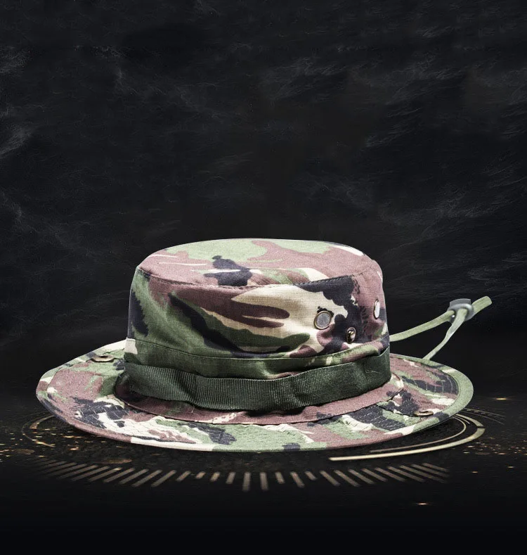 
Multicam Tactical Airsoft Sniper Camouflage Bucket Boonie Hats Nepalese Cap SWAT Army Panama Military Accessories Summer Men 