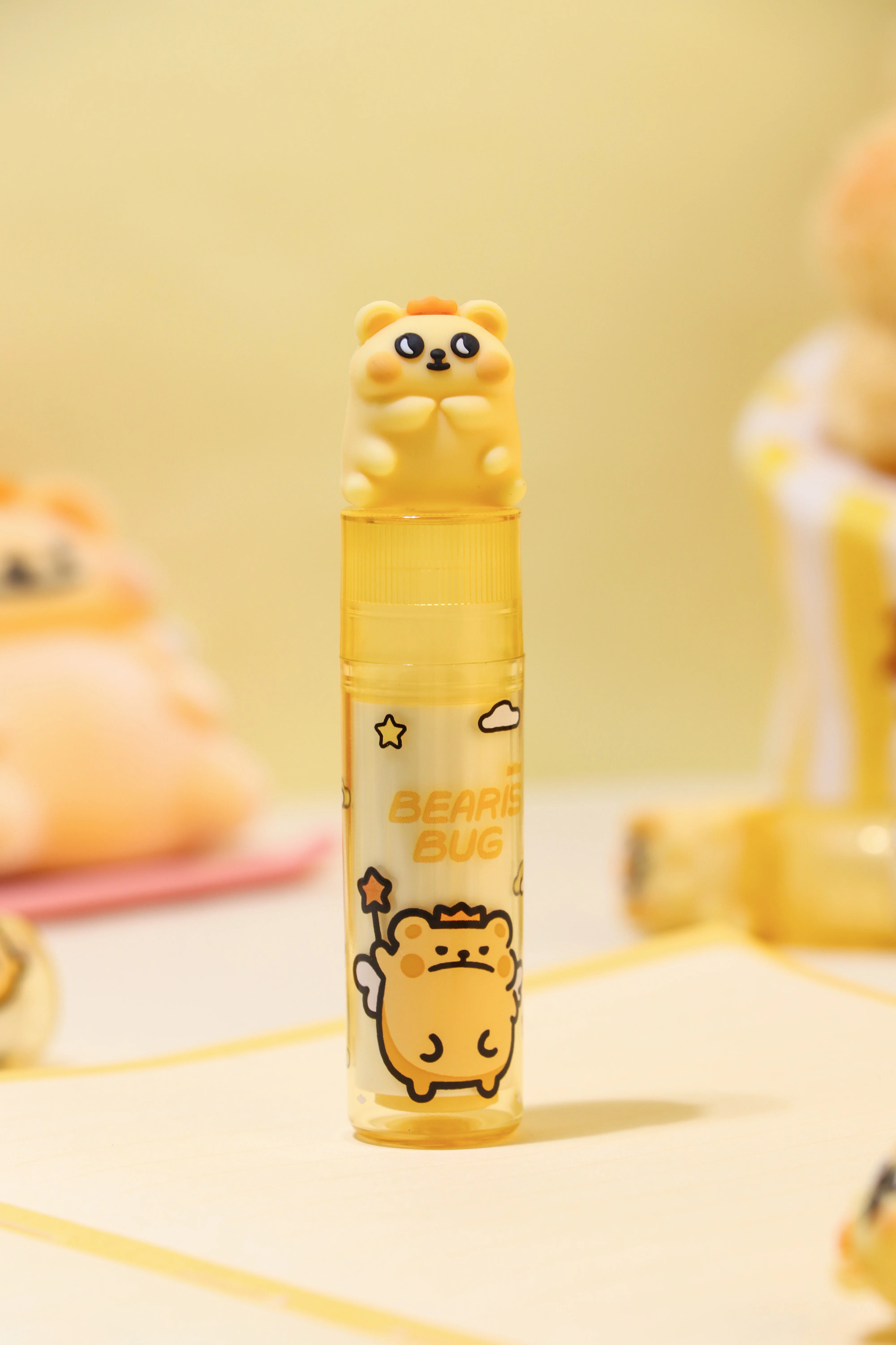 Manufacturer best selling school supplies children fancy cute kawaii 3d cute spiral bug bear  pencil eraser