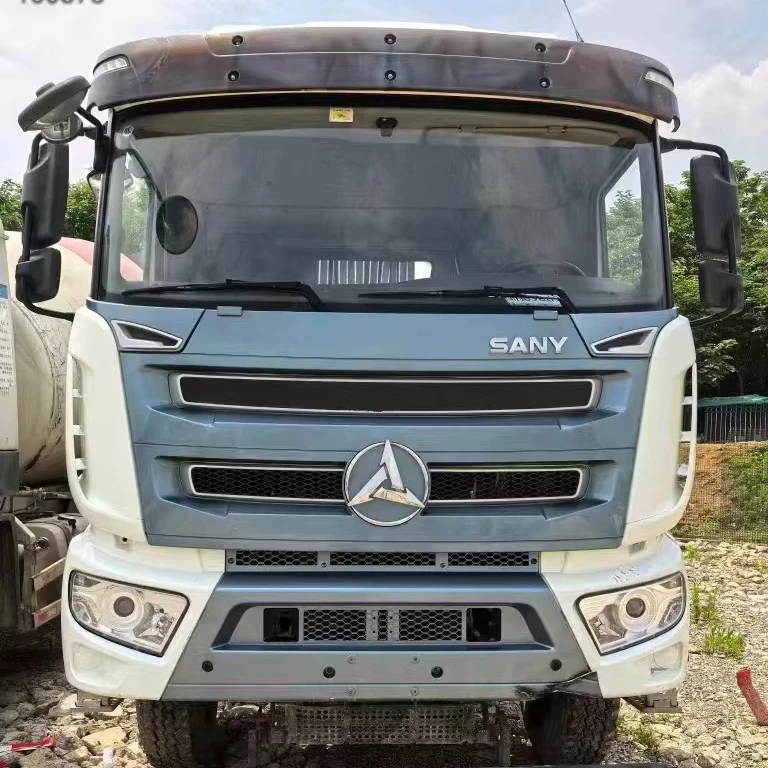 21-Year-Old Sany Lightweight 12-Cubic Meter Used Mixer Truck High Productivity Used Concrete Transporter Vehicles