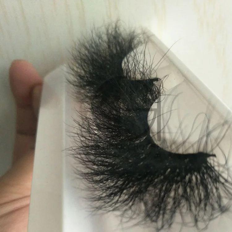 
Super Fluffy Mink Fur Lashes Extra Dramatic Long Thick Curl Eyelashes Handmade Wispy Curly Mink Eyelashes 