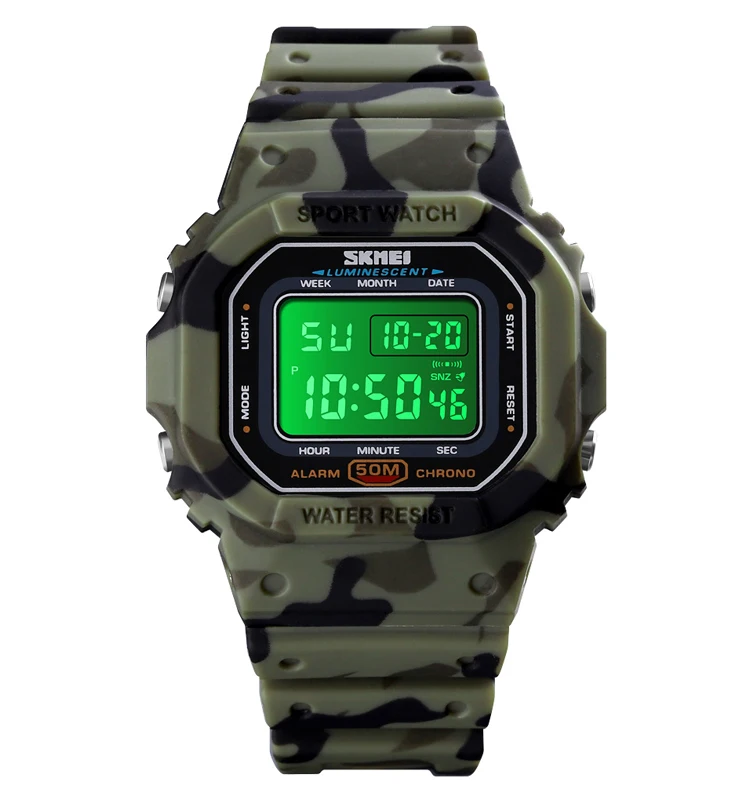 SKMEI 1608 children  digital watch instructions colorful light watches water resistant cheap watch for kids
