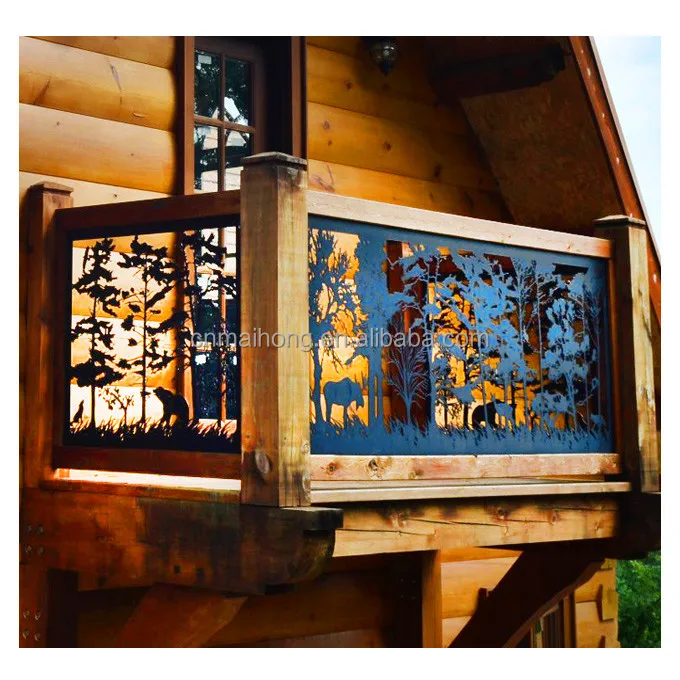 Decorative Laser Cut Artistic Railing Panel/Carved Stair and Handrail Metal Art Infills