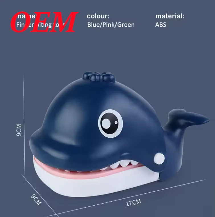 Custom Whale Finger Biting Parent-Child Interactive Desktop Game Decompress Internet Finger Biting Toys