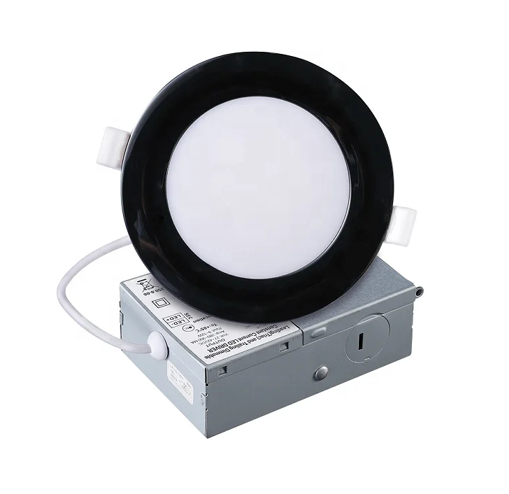 ETL ES FCC Listed 4inch 9W Ultra Thin PC LED Panel Light Beam Angle 110D 100-277V 2700K-6000K IC Rated Air Tight