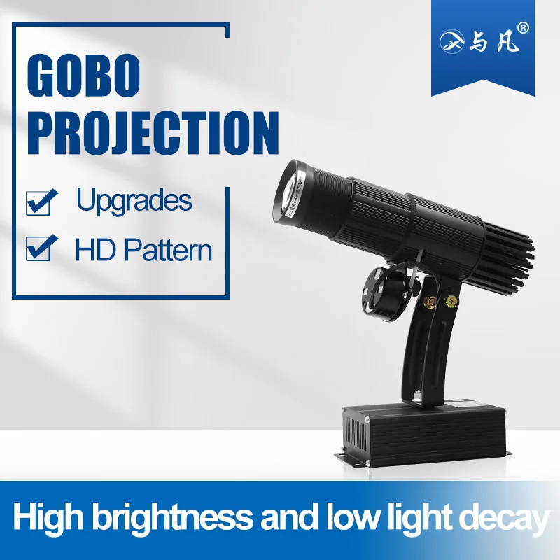 
Black Color 15 Watt Non-waterproof Logo Projection Lamp with Remote Control HD LED Gobo Projector for Advertising 