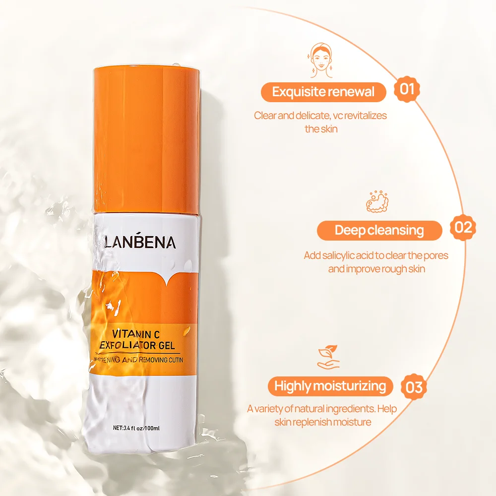 LANBENA витамин c отшелушивающий скраб для лица пилинг очищающий гель Бесплатная доставка