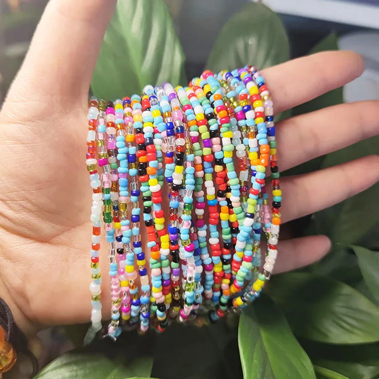  Бесплатная доставка яркие эластичные бусины на талию Over300PCS для веса в африканском стиле